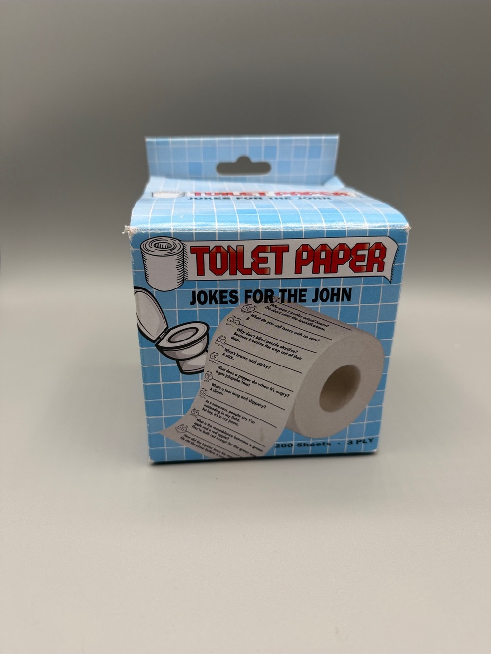 Toilet Paper jokes for the John 200 sheets 3 ply NIP